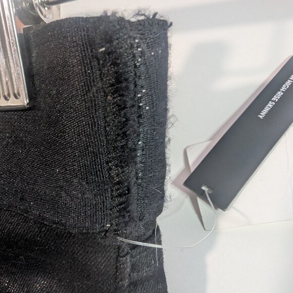 J Brand | Dellah High Rise Black Denim Legging In Fearful - Picture 15 of 15